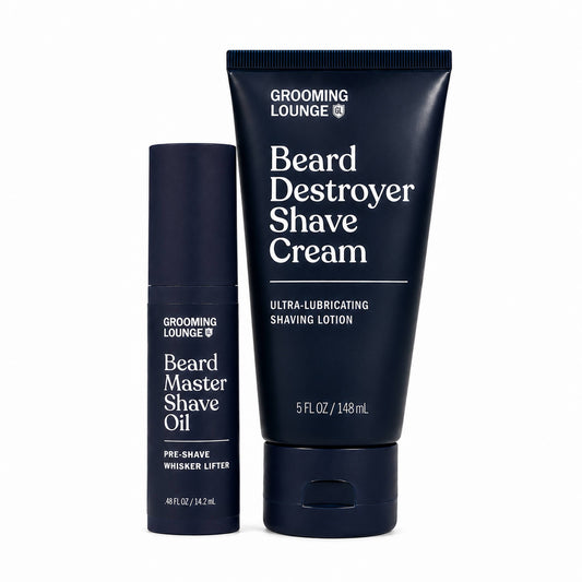 Grooming Lounge : Kit de Rasage Huile et Crème (Économisez 7 $)