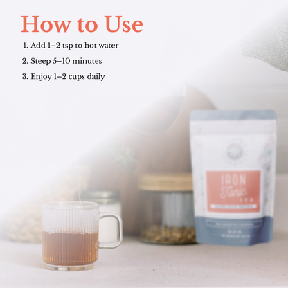 Té de hierbas tónico de hierro 