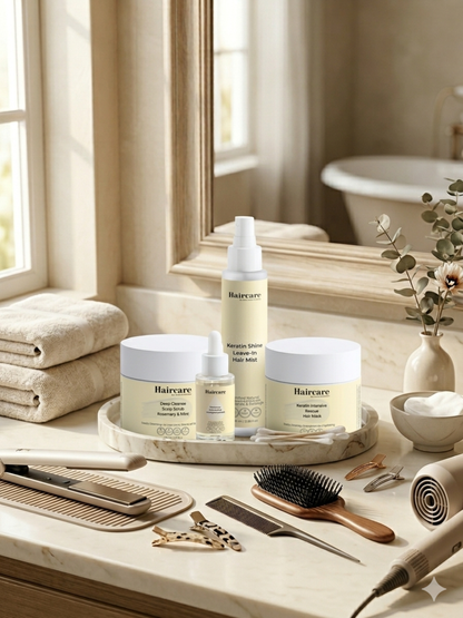 Keratin Light Bundle products — complements any shampoo & conditioner routine