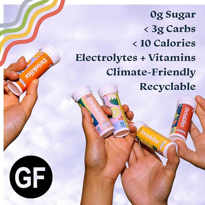 Lemon-Lime & Strawberry Flavored Hydration Tablets - 4 Tubes | 40 Servings