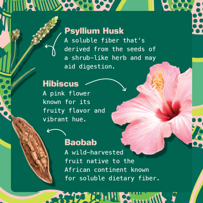 Hibiscus Berry Latte for Gut Health