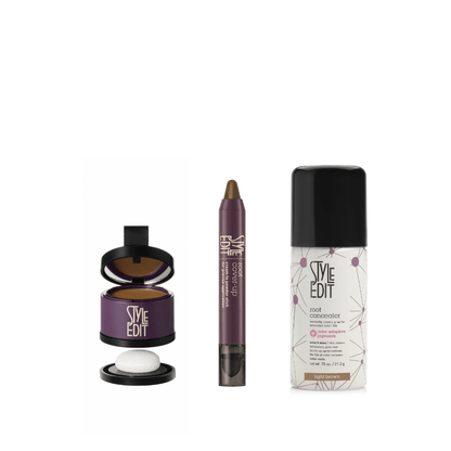 Travel Size Root Concealer Spray, Stick and Powder Trio