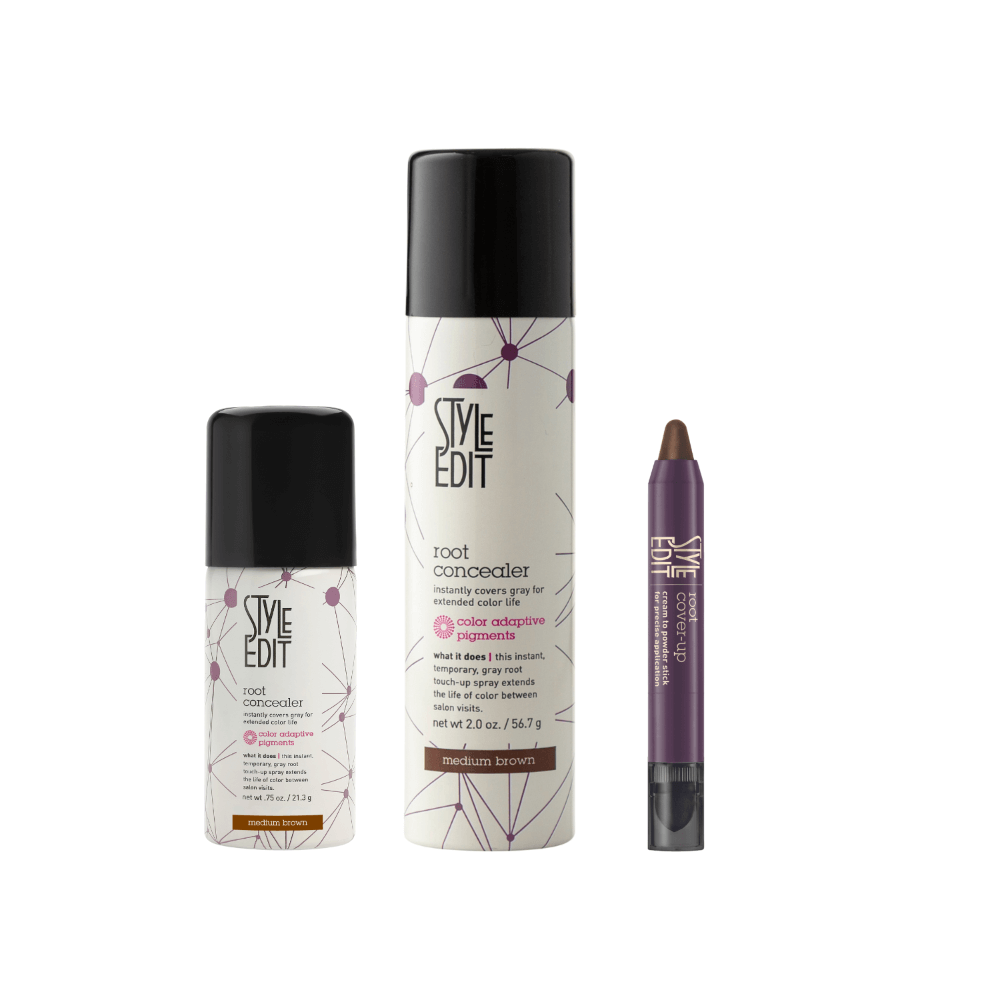 Root Concealer Spray and Stick Trio (Full & Travel Size Spray)