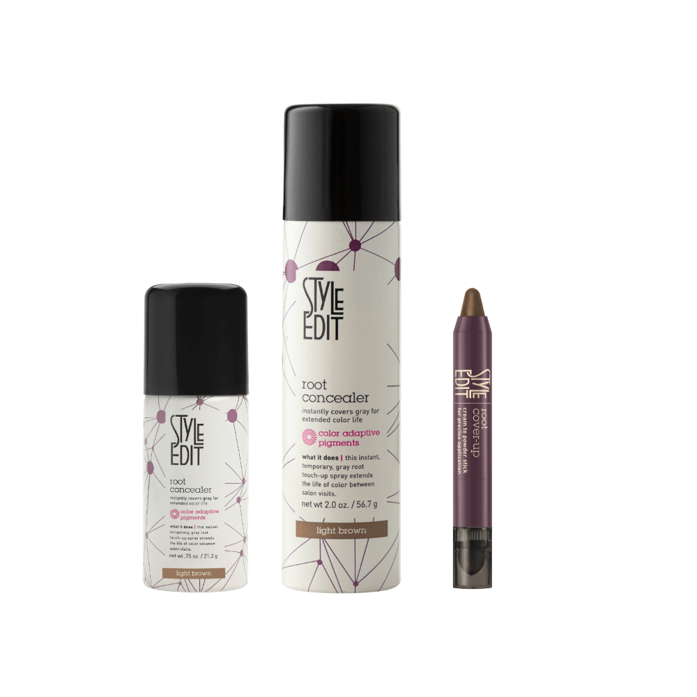 Root Concealer Spray and Stick Trio (Full & Travel Size Spray)