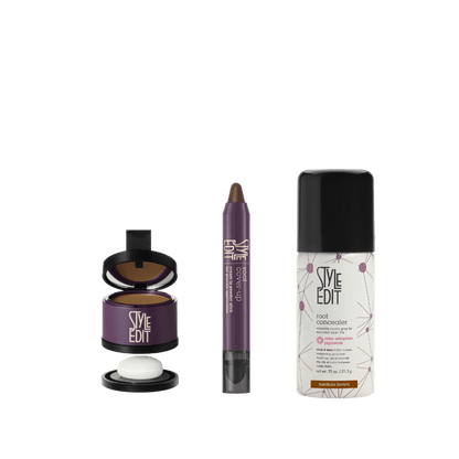 Travel Size Root Concealer Spray, Stick and Powder Trio
