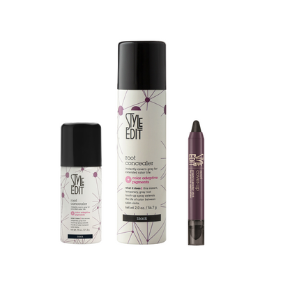 Root Concealer Spray and Stick Trio (Full & Travel Size Spray)