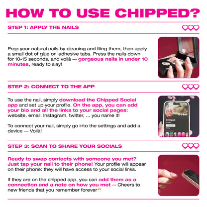 Accelerate 🇺🇸 NFC Nails That Share Your Socials