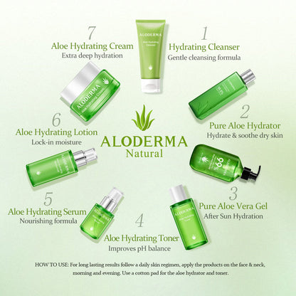 Suero hidratante de aloe