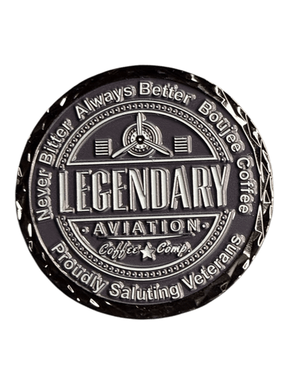 Legendary Aviation Challenge Coin - Limited Edition 100% USA Made