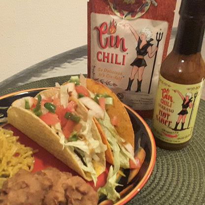 Cin Chili Seasoning & Serrano Hot Sauce Combo