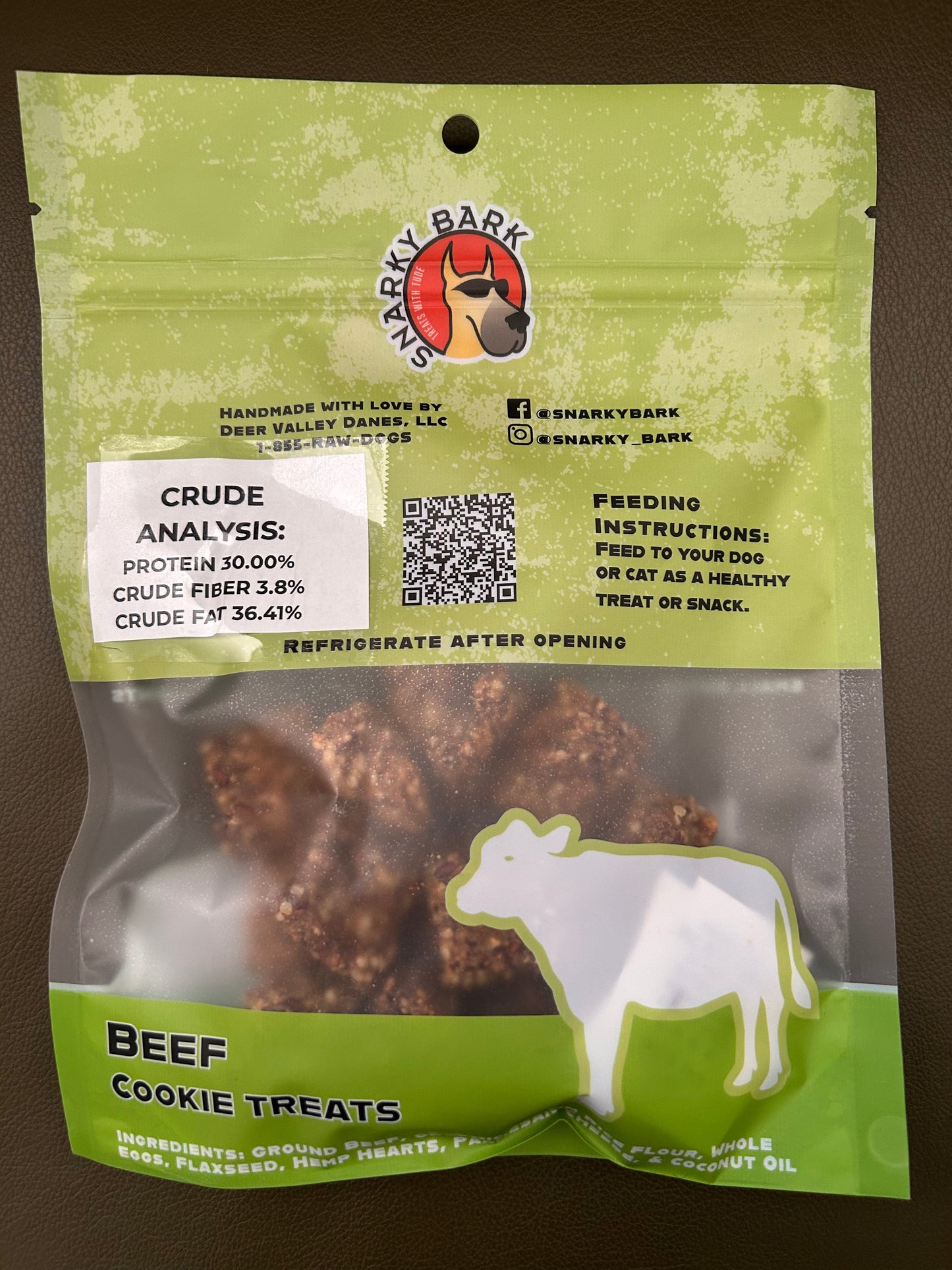 Galletas de carne de res con corteza sarcástica