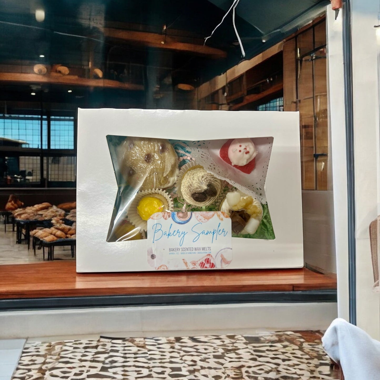 Ceras derretidas de muestra de panadería