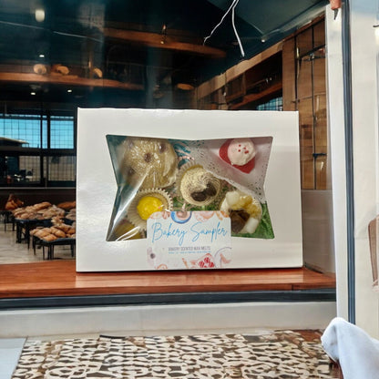 Ceras derretidas de muestra de panadería
