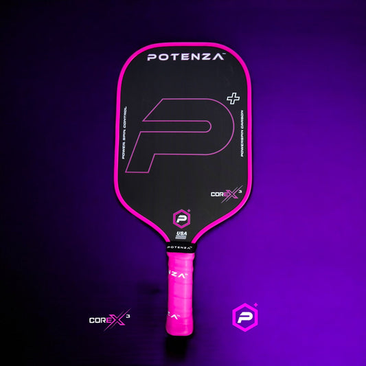 P+ PowerSpin Carbon COREx3 (Rose fluo, face allongée)