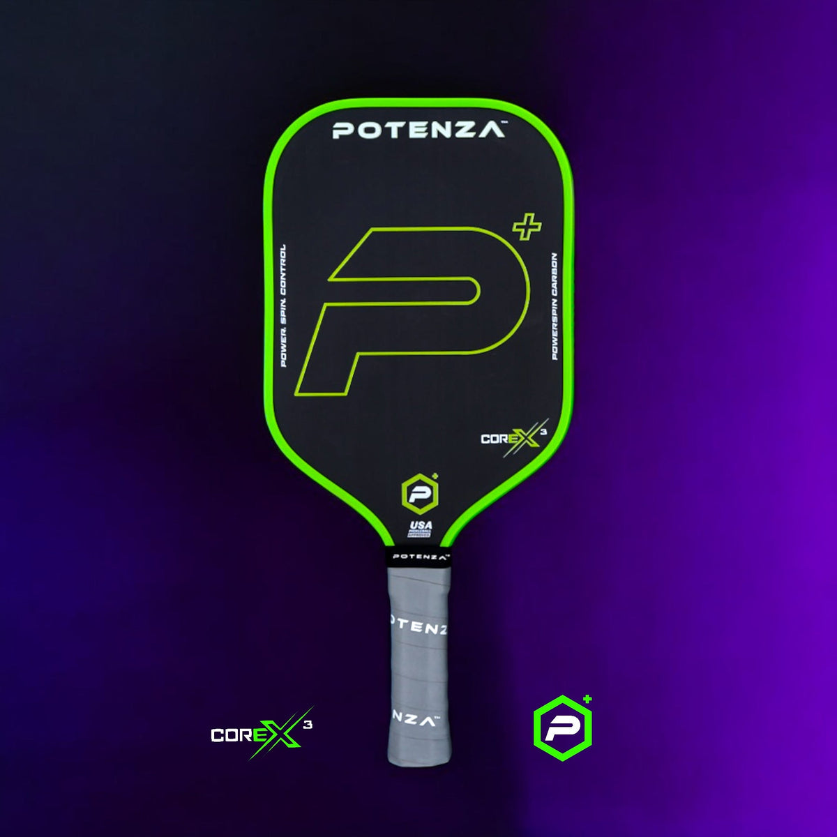 P+ PowerSpin Carbon COREx3 (Verde neón)