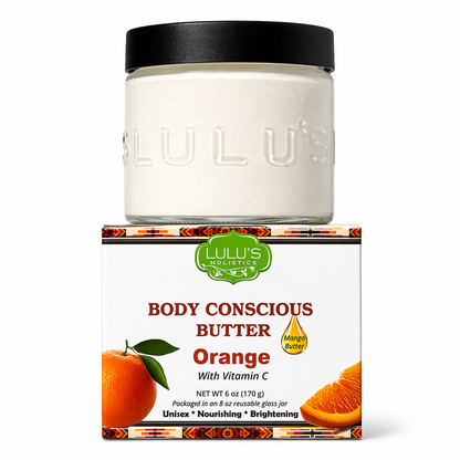 Orange Vitamin C Whipped Mango Body Butter – Non-Greasy, Radiant Skin