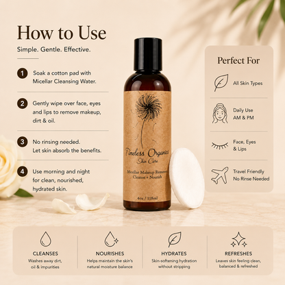 Eau micellaire démaquillante