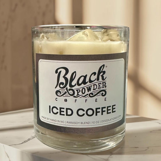 Doodlations Boutique Candle | Black Powder Iced Coffee