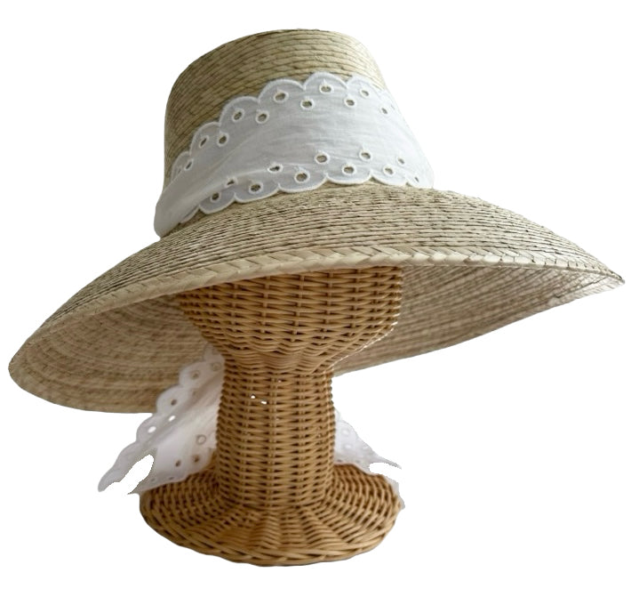 Antique Eyelet Scallop Ribbon - Wide & Short