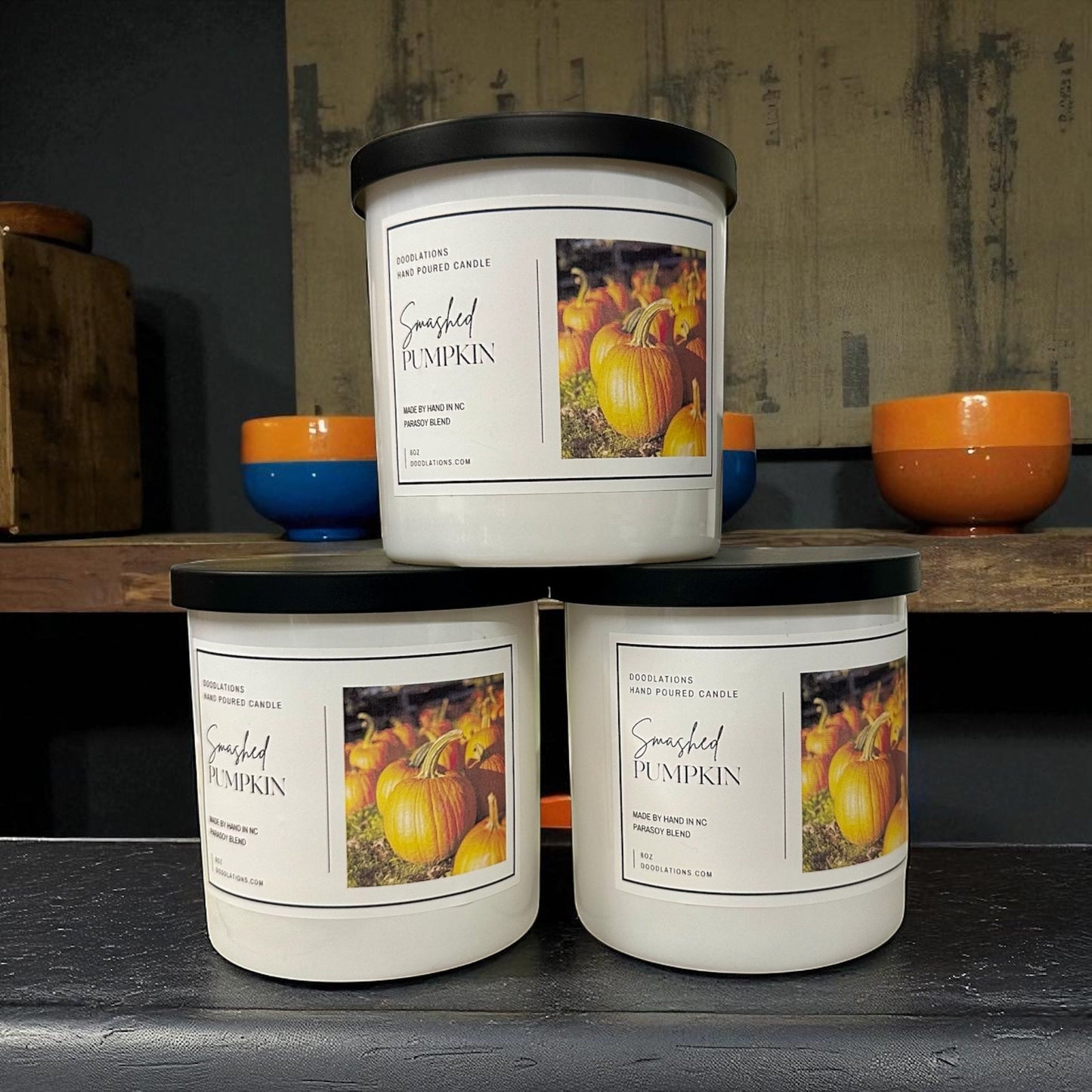 Doodlations Boutique Candle | Smashed Pumpkin