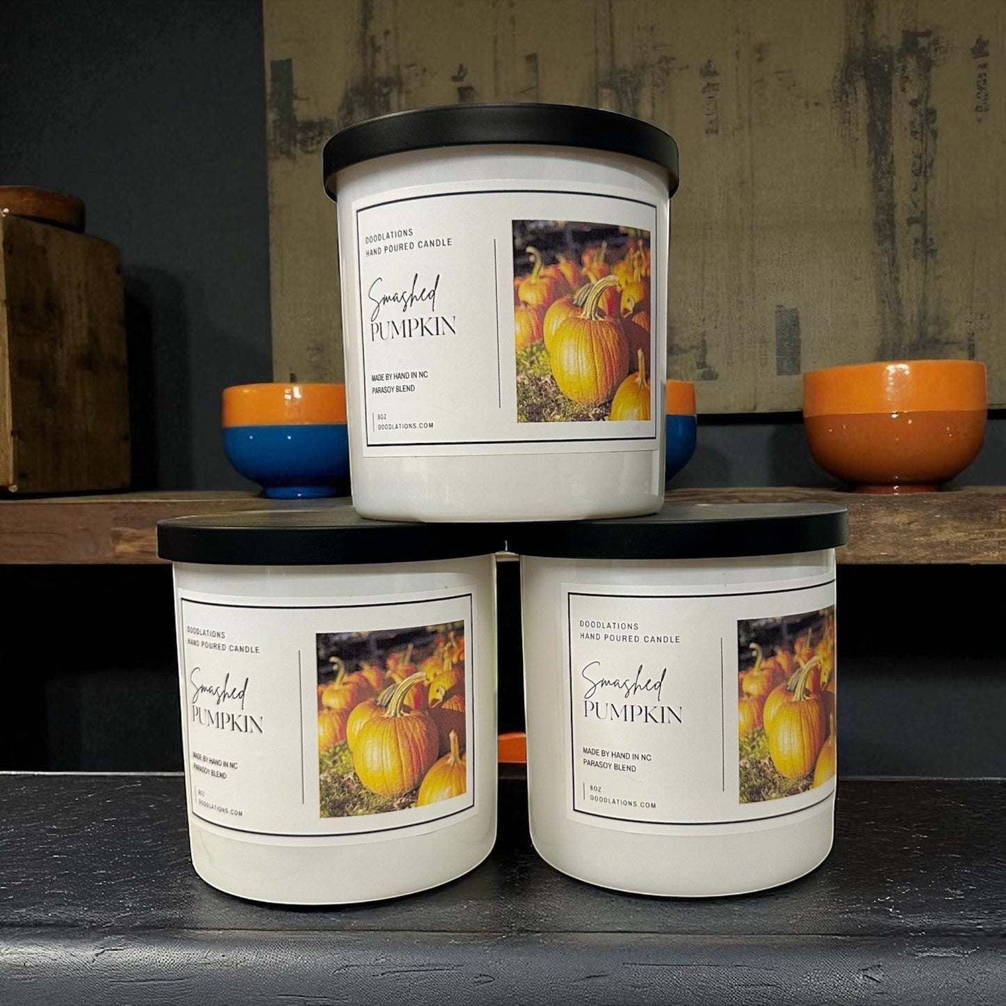 Doodlations Boutique Candle | Smashed Pumpkin