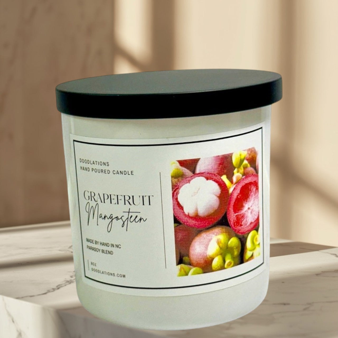 Vela de pomelo y mangostán 