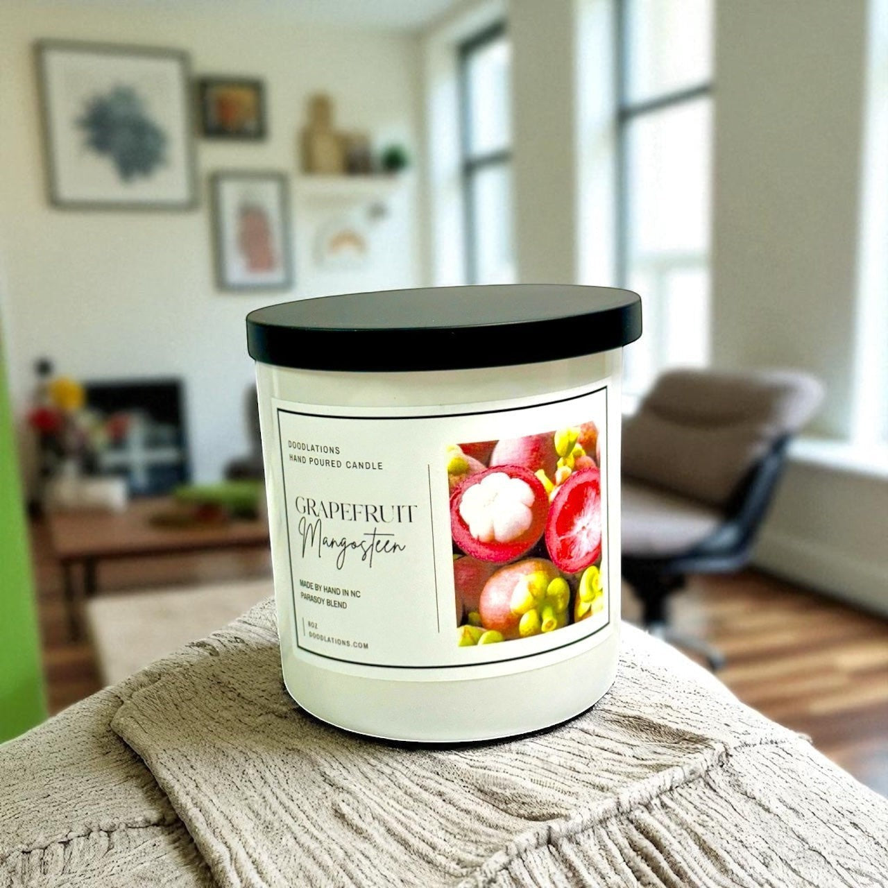 Doodlations Boutique Candle | Grapefruit & Mangosteen