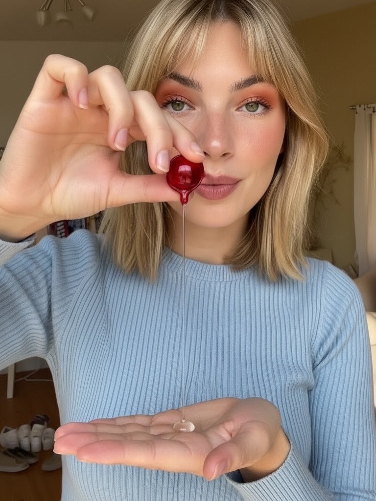 Lightweight Hair Oil Capsules - Nourishing Blend with Olive, Jojoba, Sunflower Seed and Rosemary Oil (Shine and Frizz Control)