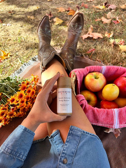 Barra de mantequilla corporal de almendras dulces