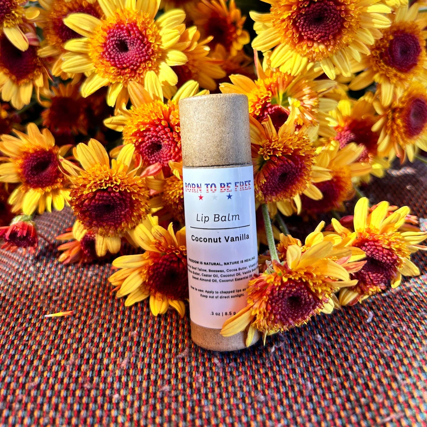 Bálsamo labial de coco y vainilla