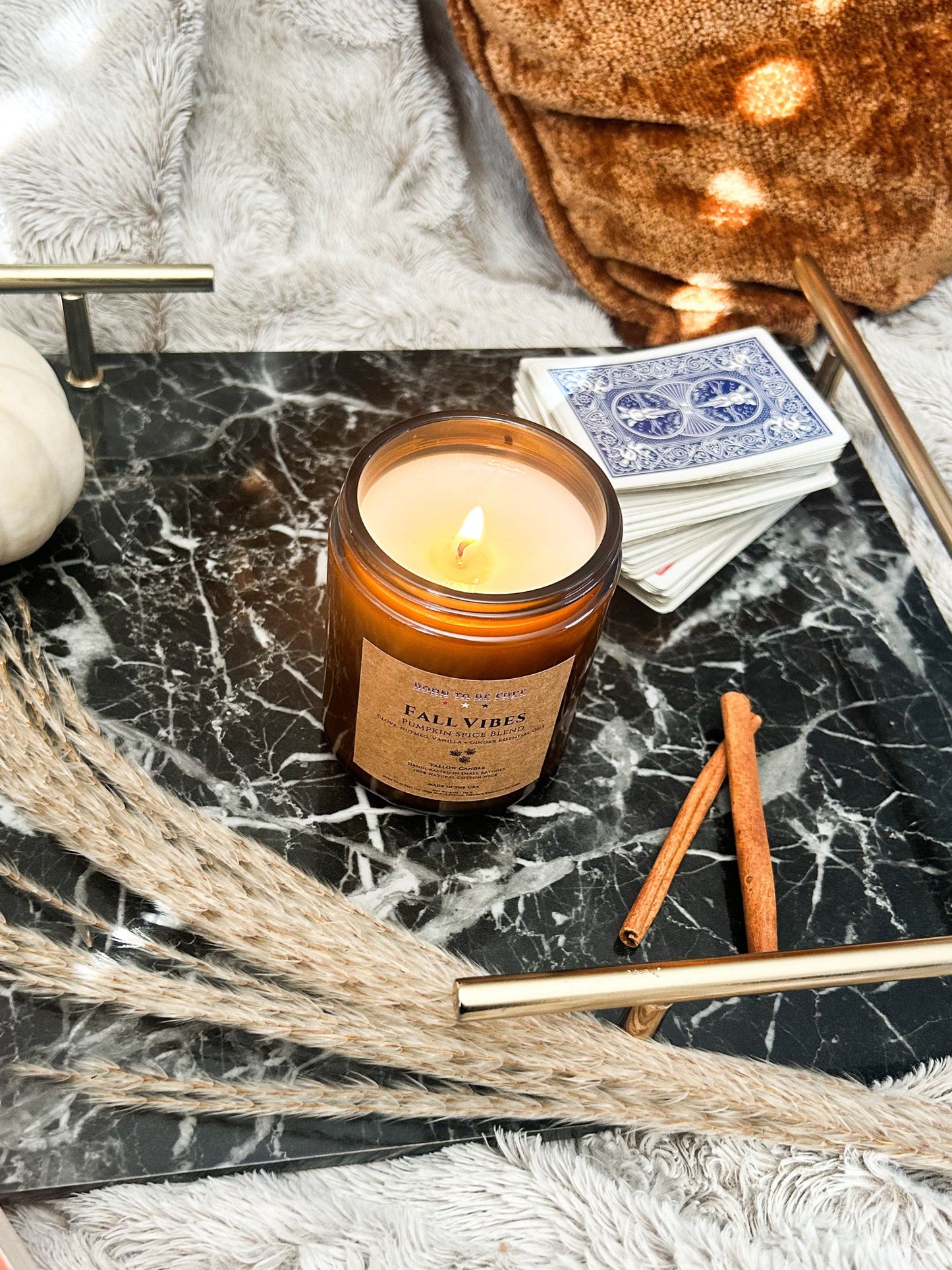 Fall Vibes- Pumpkin Spice Blend Tallow Candle