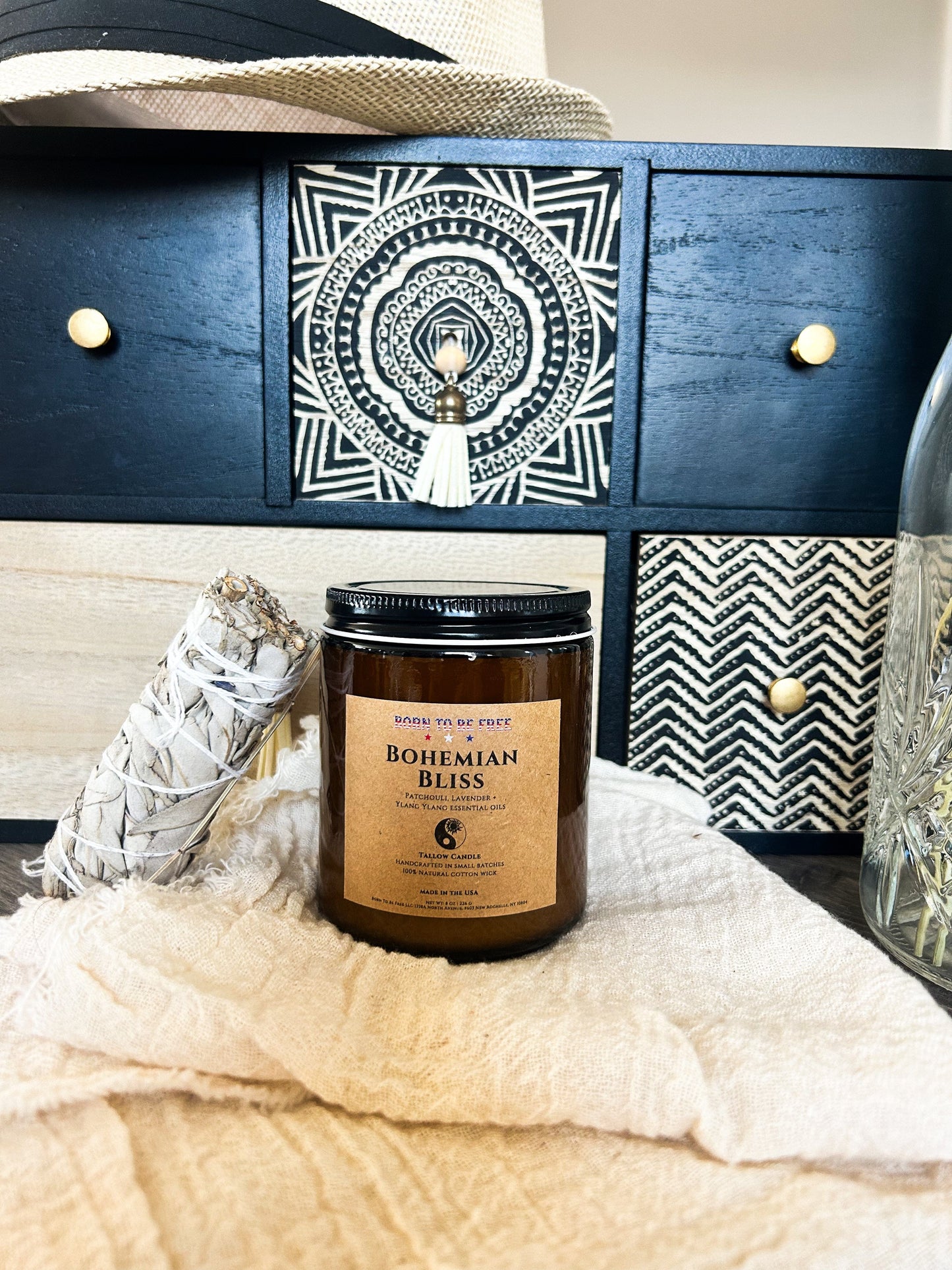 Bohemian Bliss Tallow Candle