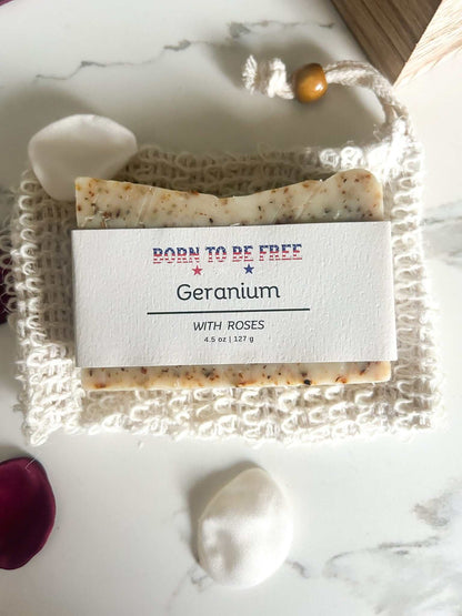 Geranium & Rose Tallow Soap Bar
