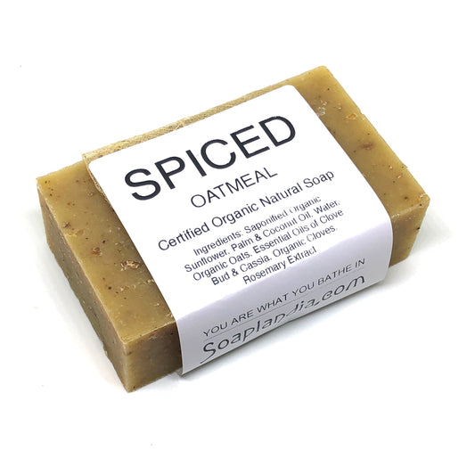 Spiced Oatmeal Bar Soap, Certified Organic