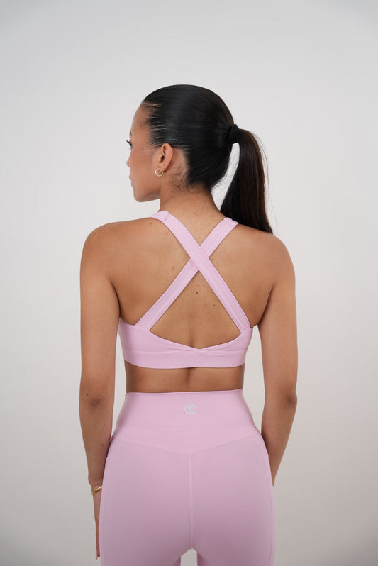 I Am Glowing Pink Blossom Quick Dry Butter Bra