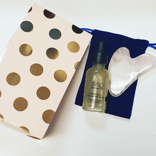 Hydrating Collagen Boosting Serum + Rose Quartz Gua Sha Set
