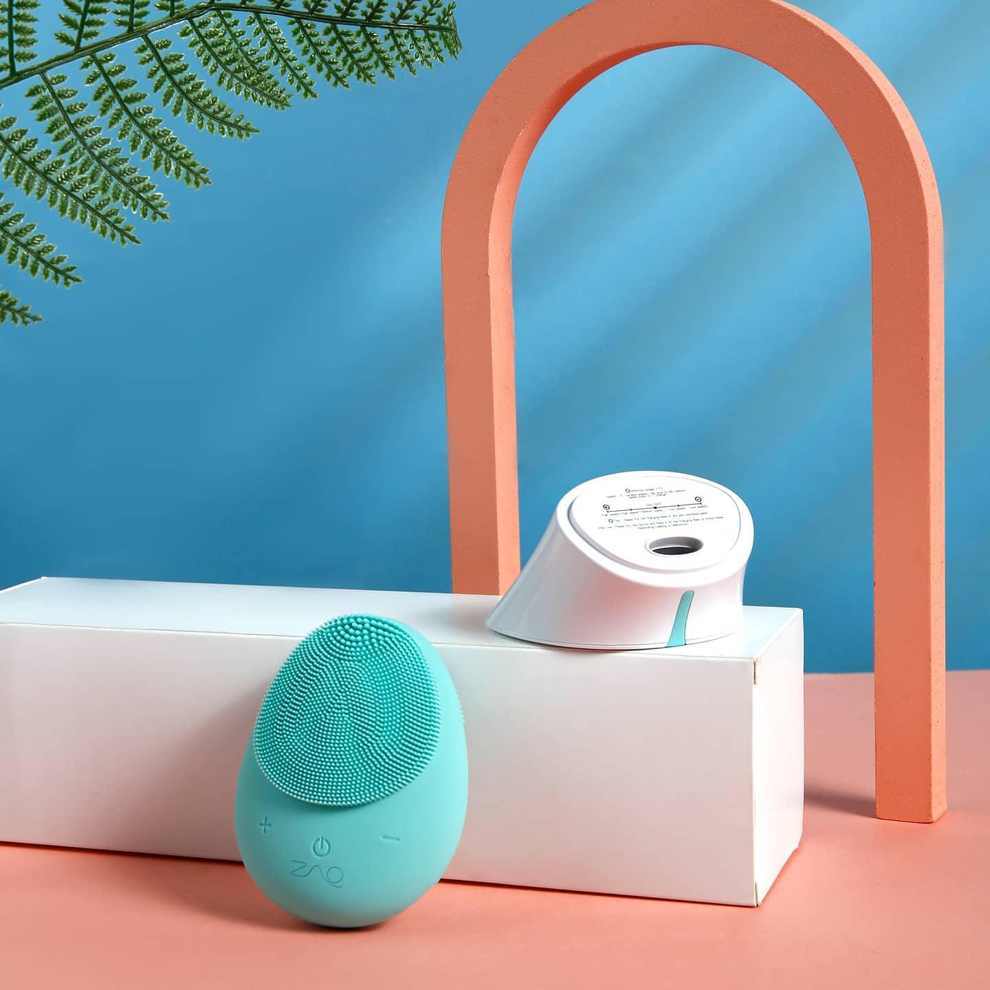 Mellow W-SONIC Silicone Facial Cleansing Brush