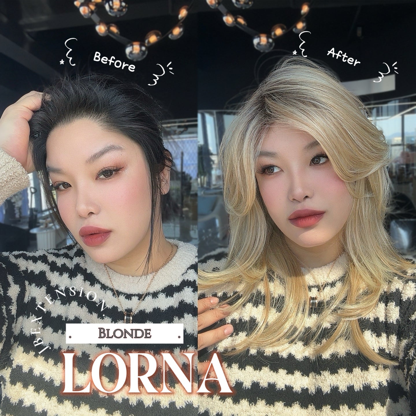 [PRE-ORDER] JBEXTENSION 18 Inches Blonde Curly Women Fashion Full Machine Wig With Bangs LORNA【PLUS PERMATEASE】【BENDY EAR TABS】