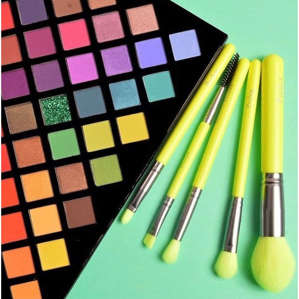 Deluxe Neon Brush Set | Makeup Brush Set