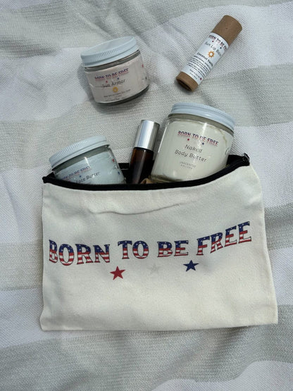 Born To Be Free Travel Pouch