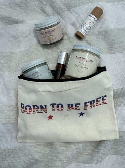 Born To Be Free Travel Pouch