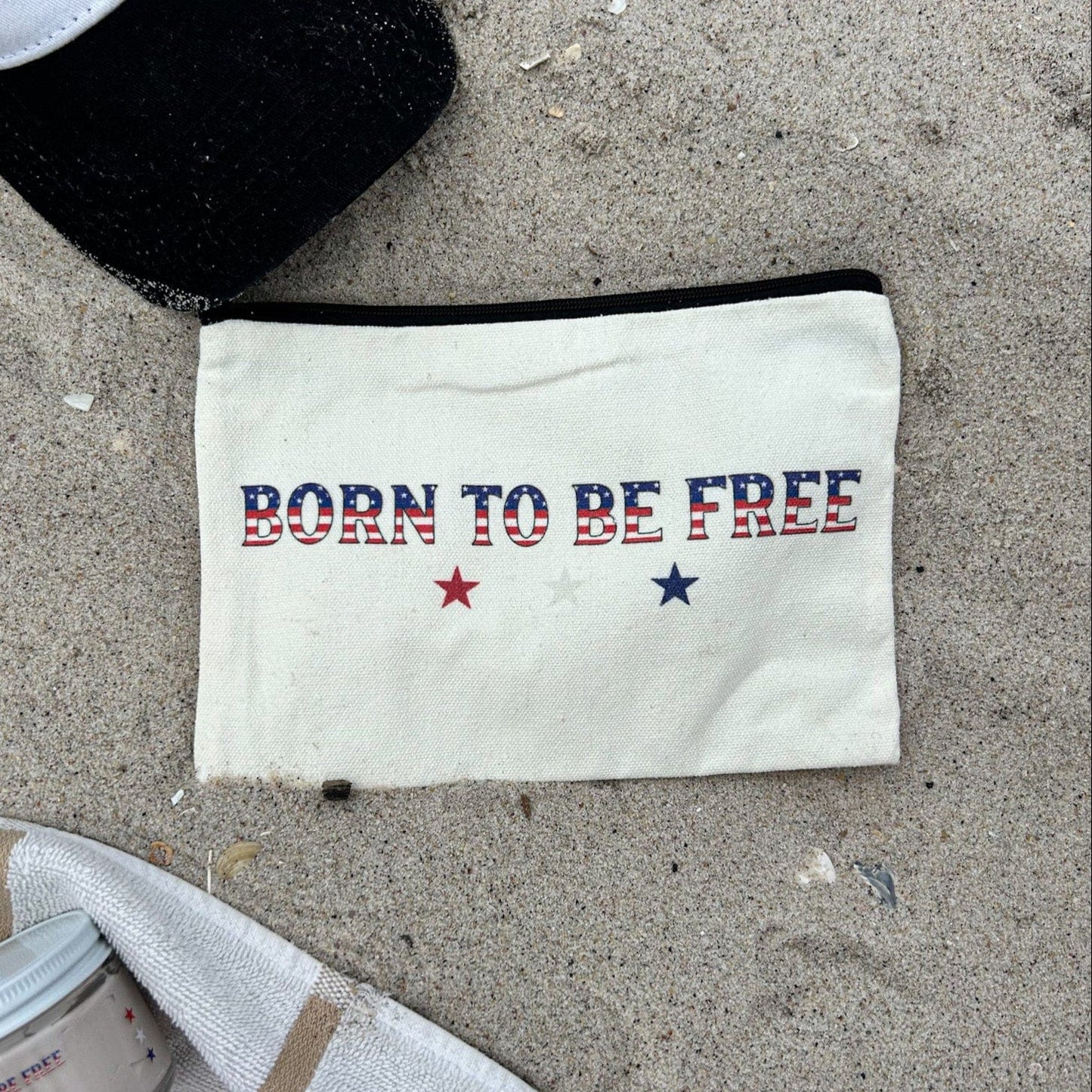 Born To Be Free Travel Pouch