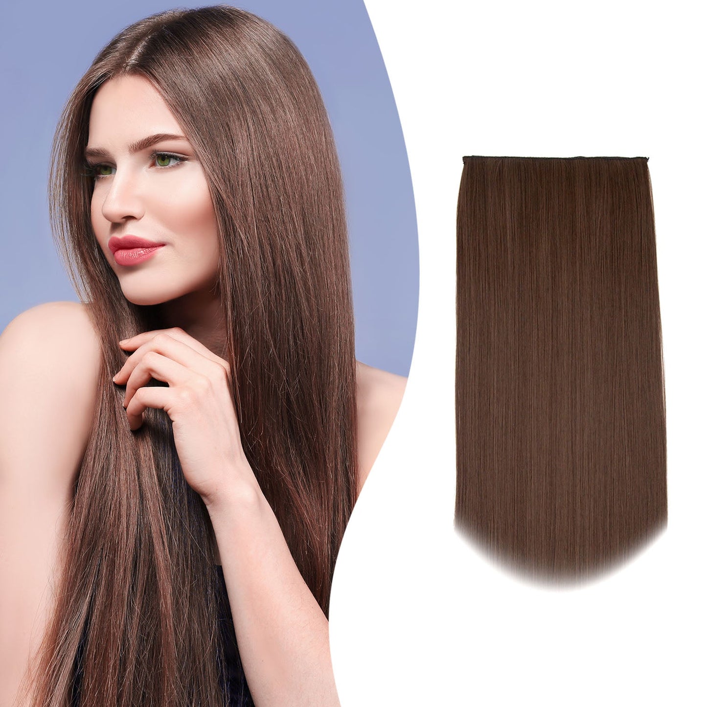 27" Hair Extensions Clip-in Straight 160g