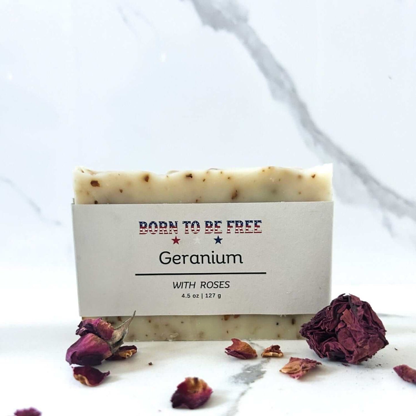 Geranium & Rose Tallow Soap Bar