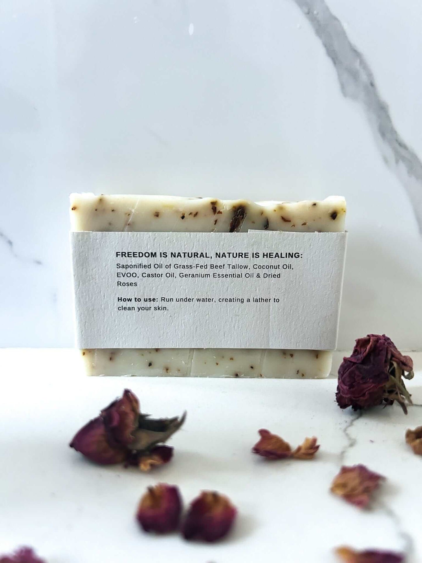 Geranium & Rose Tallow Soap Bar