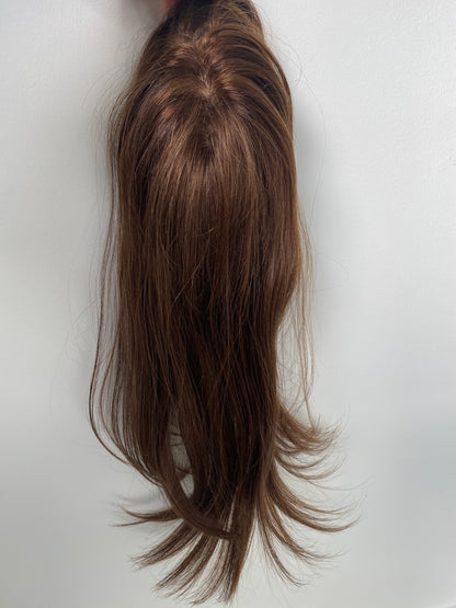 Clio 16 M French | Remy Human Hair Topper (Hand-Tied)
