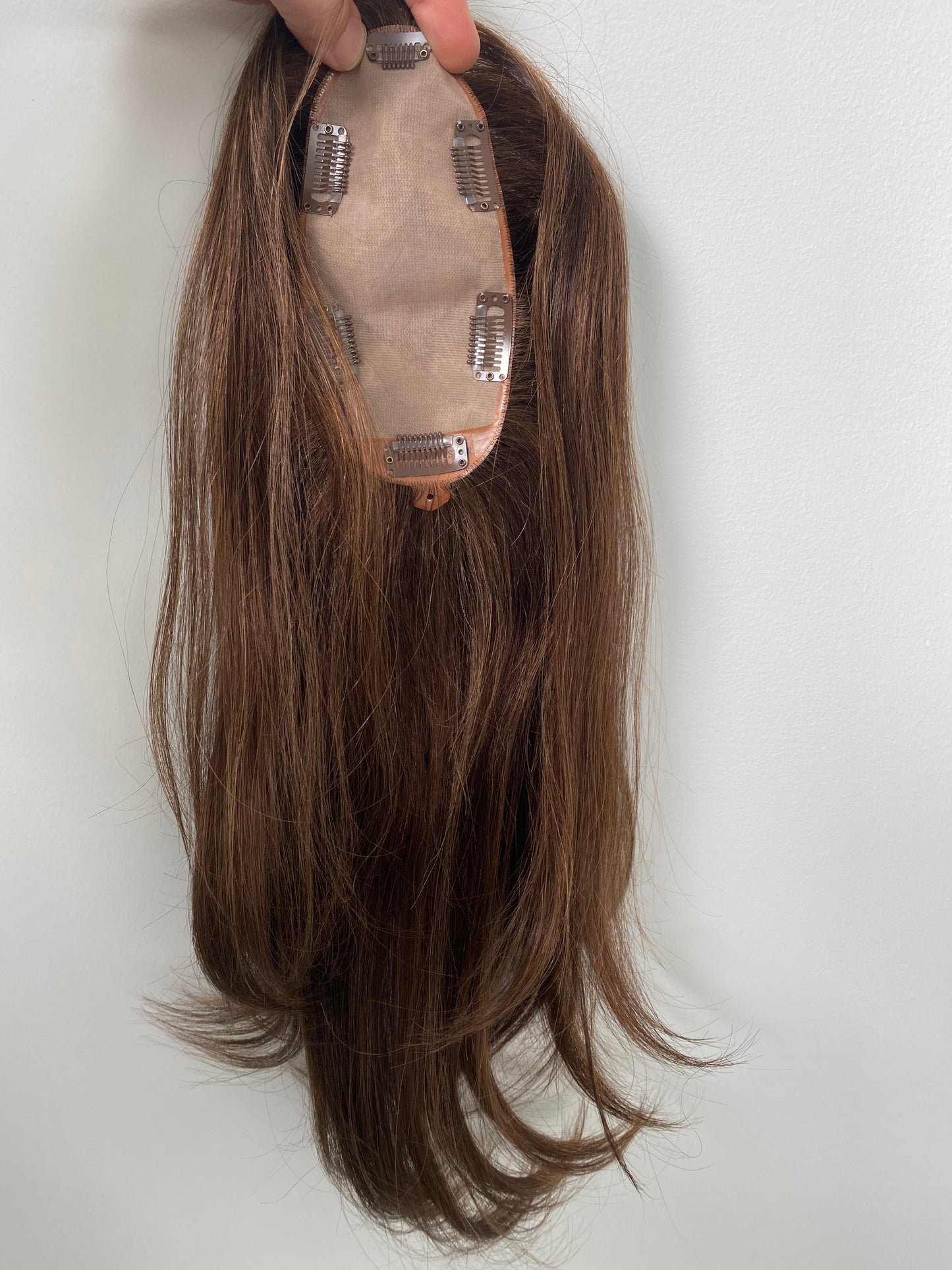 Clio 16 M French | Remy Human Hair Topper (Hand-Tied)