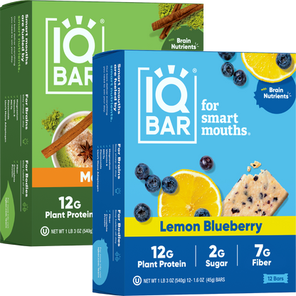 Lemon Blueberry & Matcha Chai (24 Bars)