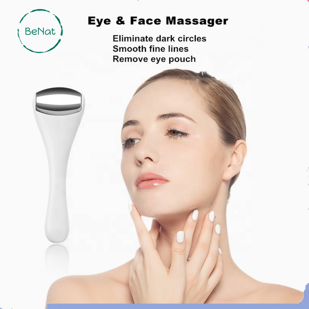 Masajeador de rodillos de hielo para ojos y rostro