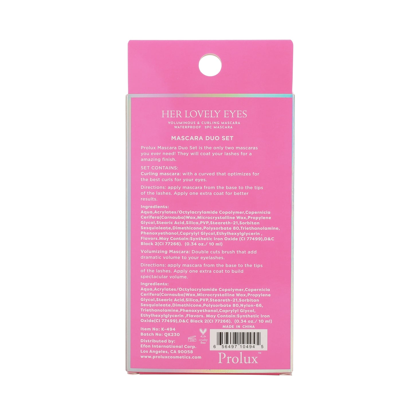 Her Lovely Eyes: Waterproof Mascara